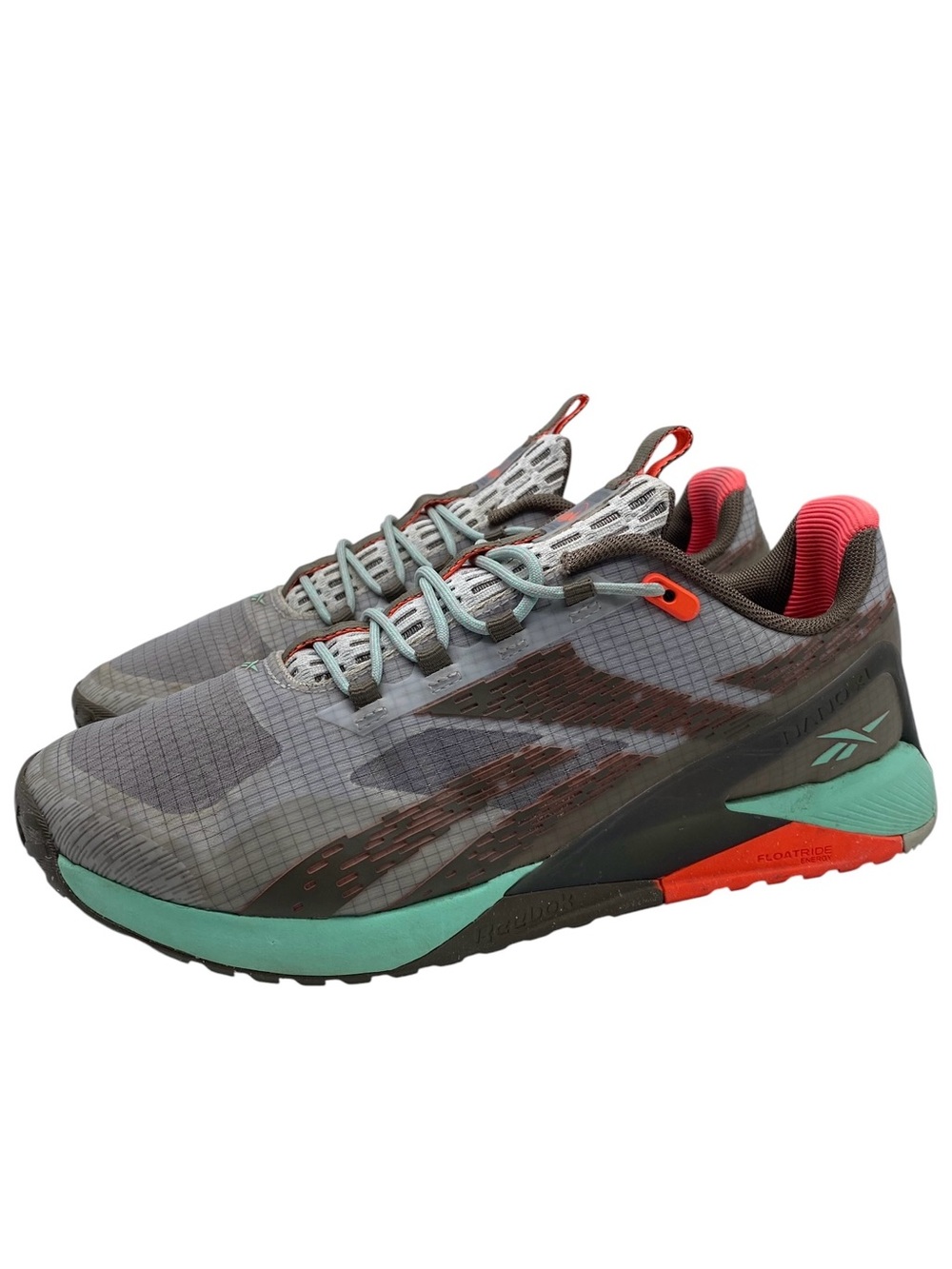 Reebok Womens Shoes Nano X1 Sneakers Sz 8.5 Gray Athletic Low Top Lace Up Casual